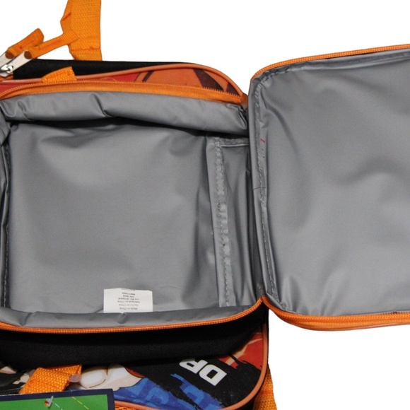 Bioworld Kids 16" Dragon Ball Z Backpack & Lunch Bag Set Black Orange NWT‎ - Picture 4 of 5